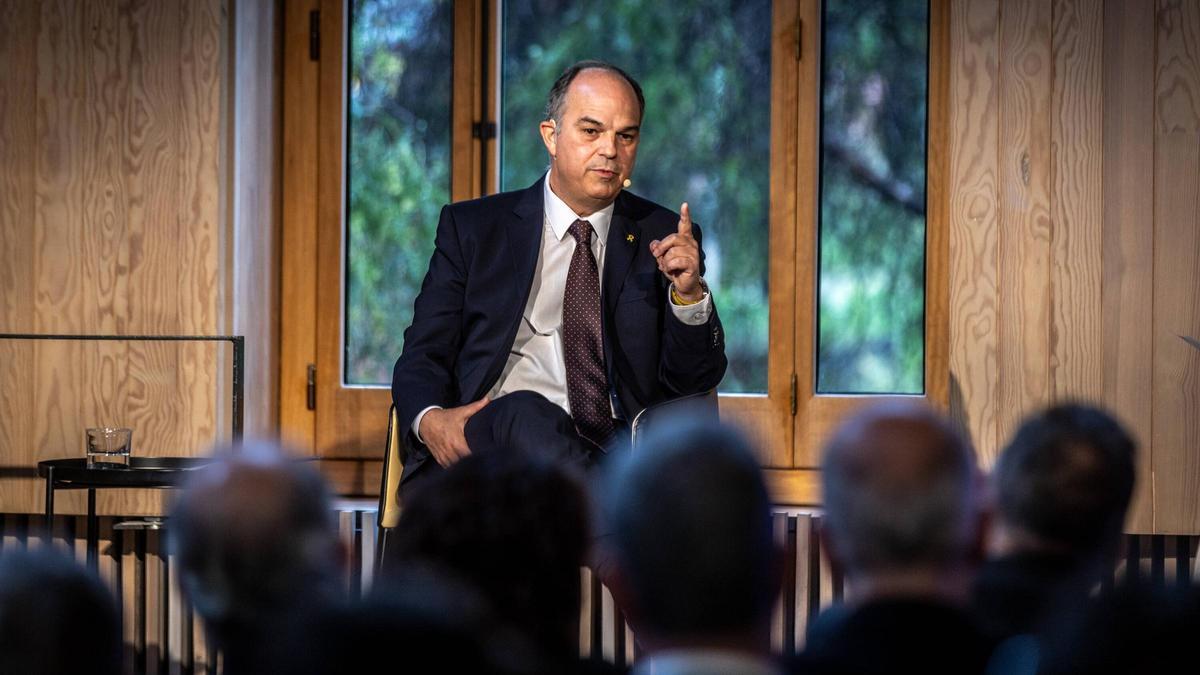 Desayuno electoral organizado por El Periódico con el candidato de Junts, Jordi Turull