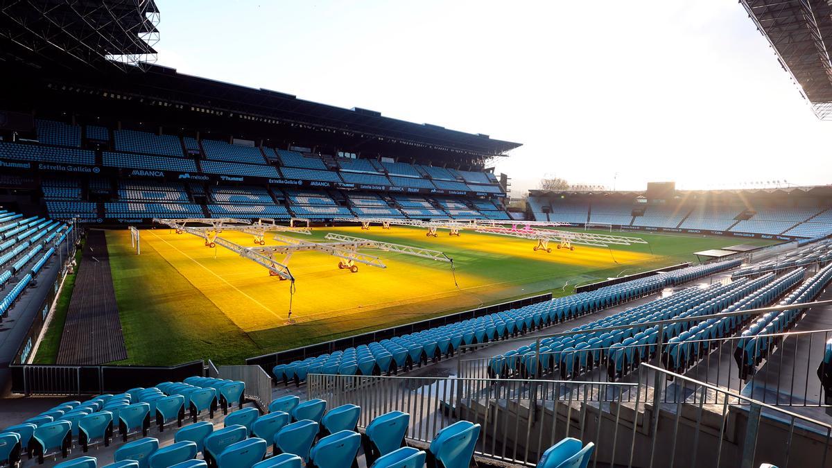 Vista del estadio de Balaídos.