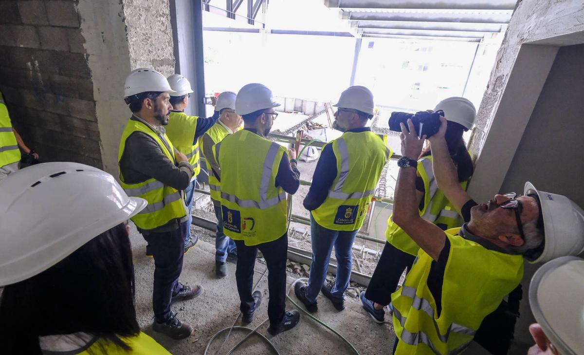 Obras en el Centro Insular de Deportes en Las Palmas de Gran Canaria