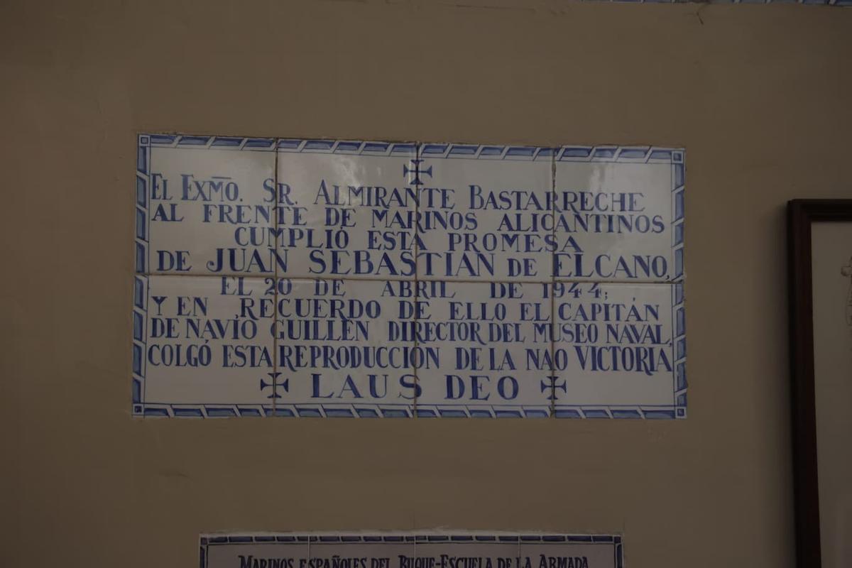Transcripción de parte del testamento de Juan Sebastián Elcano, en el monasterio de Santa Faz.