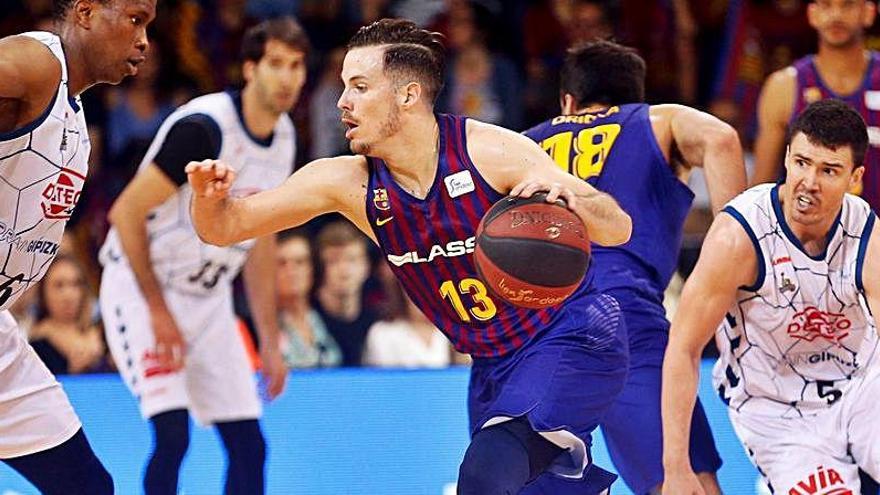 Heurtel, durante un partido con el Barça.