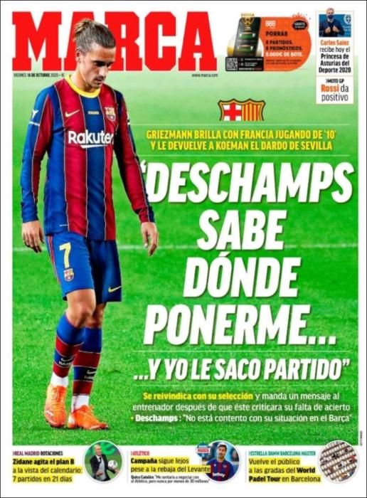 Portada MARCA viernes 16 octubre 2020