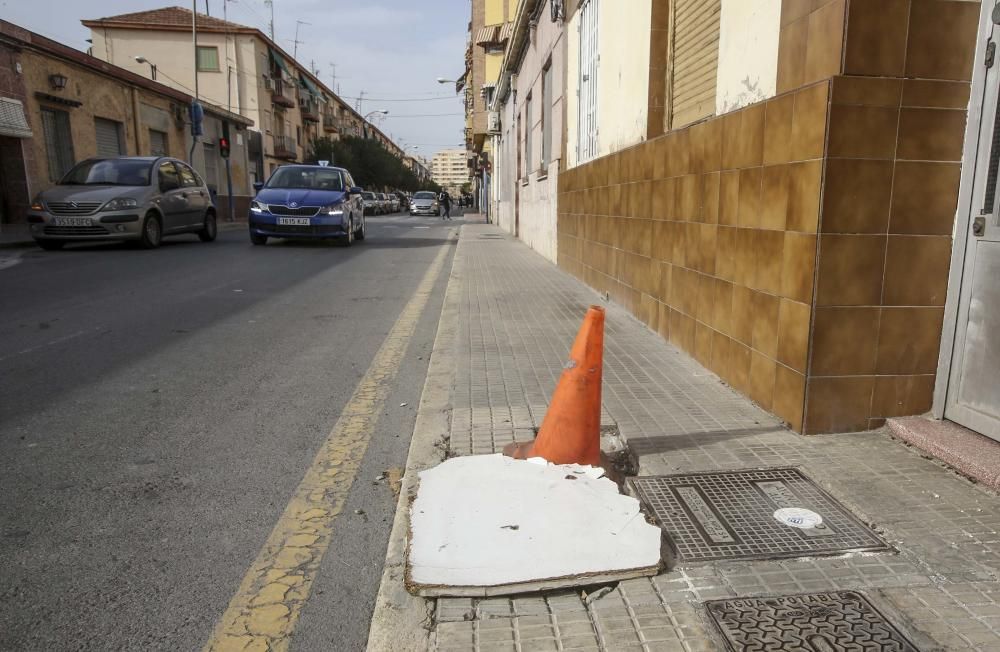 Agujeros en las calles de Alicante