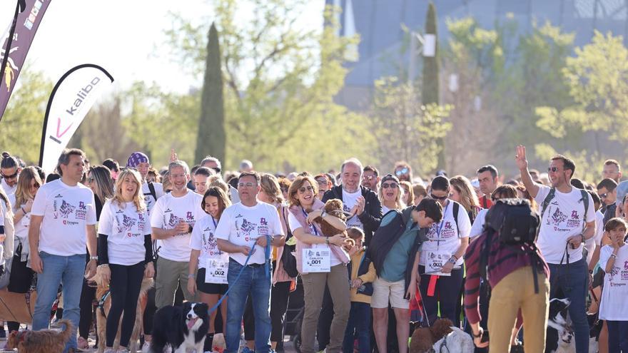 Participantes en la I Jornada Andada Canina y Familiar de Zaragoza.