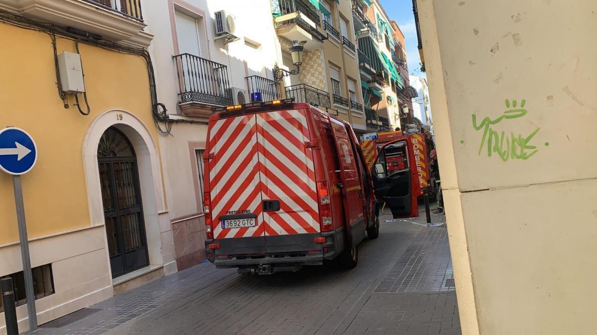 Incendio en un piso de la calle Nueva de Cabra