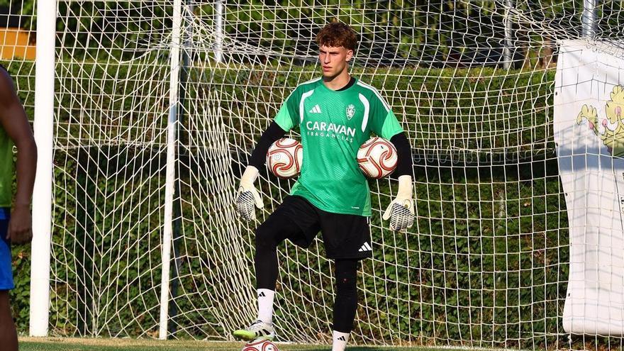 El claro paso al frente de Sem Westerveld en la portería del Real Zaragoza