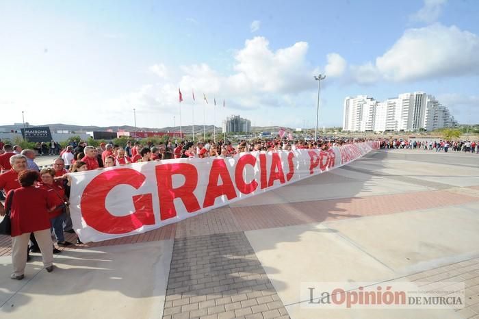 Tensión en la puerta de Nueva Condomina