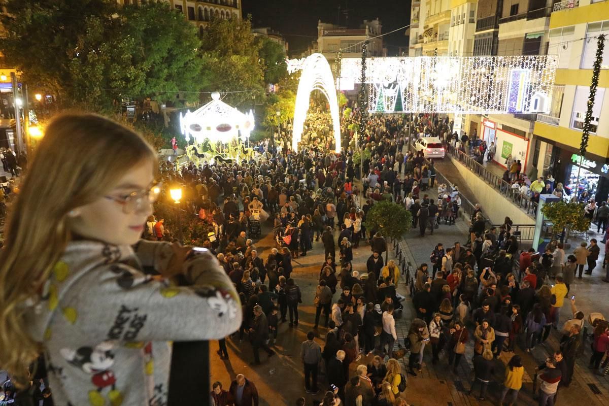 Inauguración del alumbrado navideño de Puente Genil