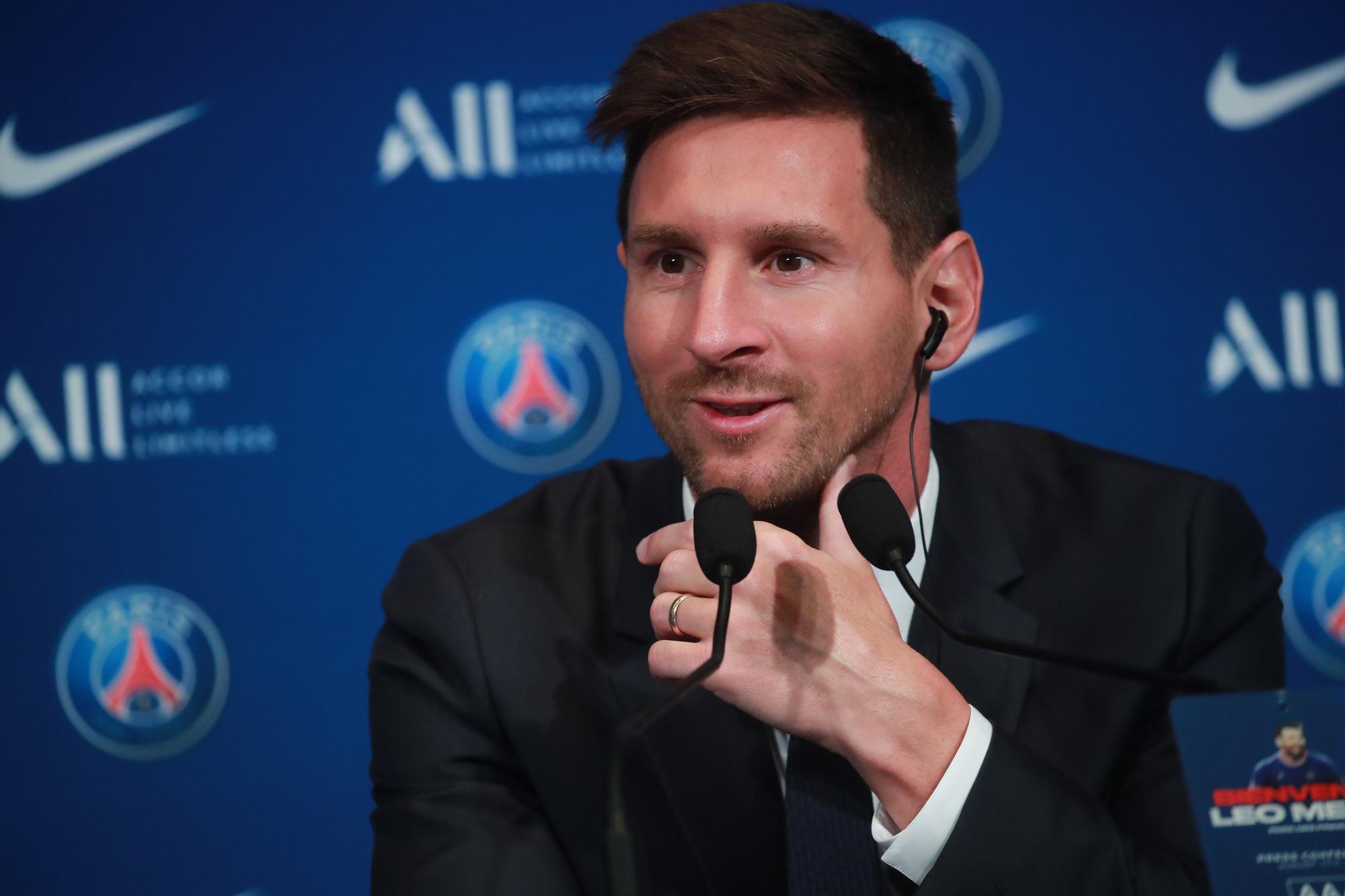 Presentación de Messi con el PSG