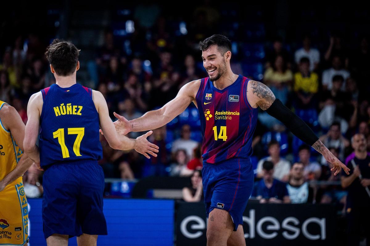 El Barça pudo celebrar una cómoda victoria en el Palau