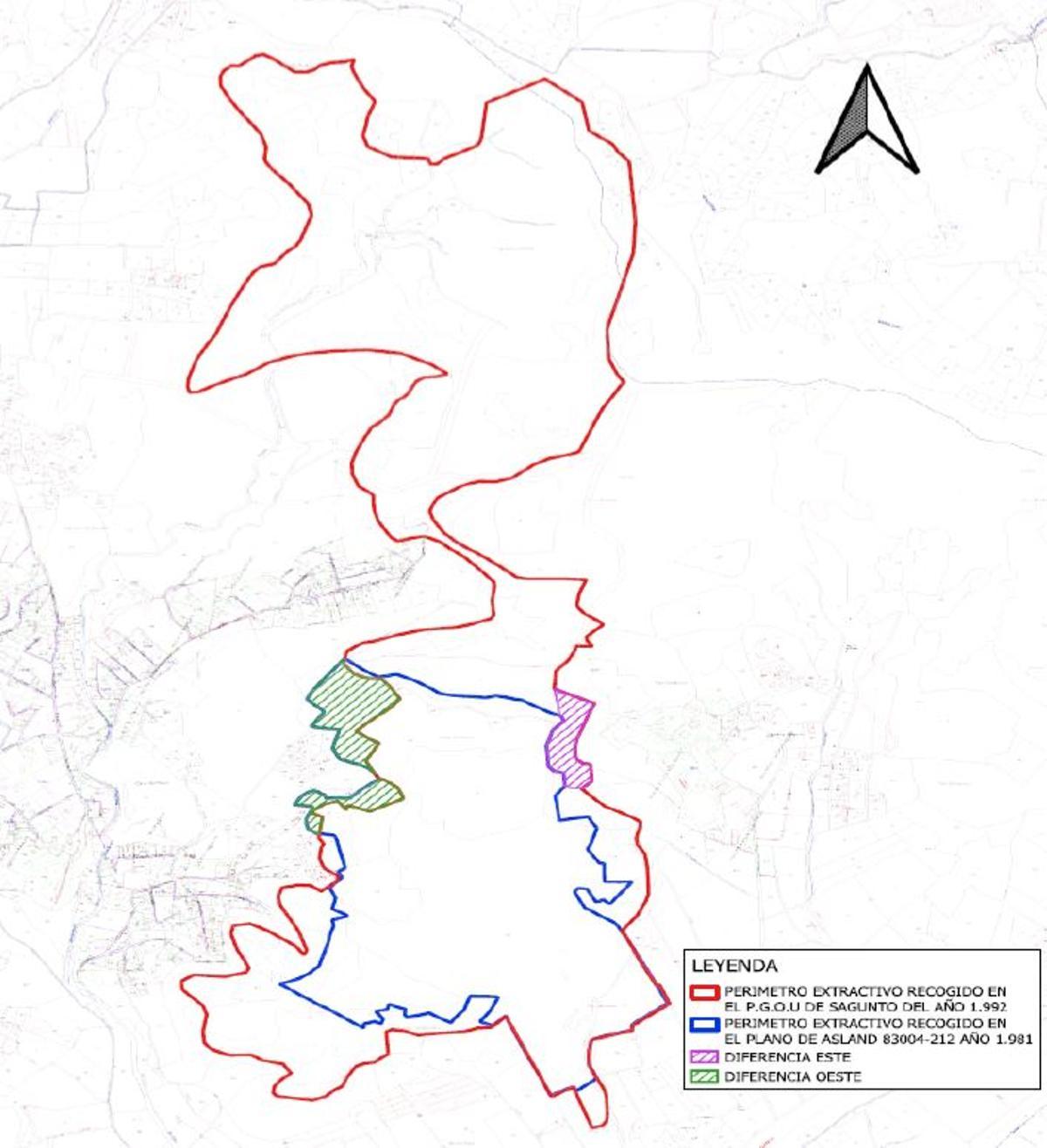 Cambios en el plano del PGOU de Sagunt para ejecutar la sentencia del TSJ.