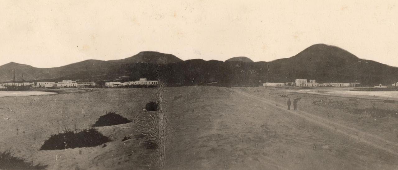 Vista panorámica del Istmo de Santa Catalina en 1880.