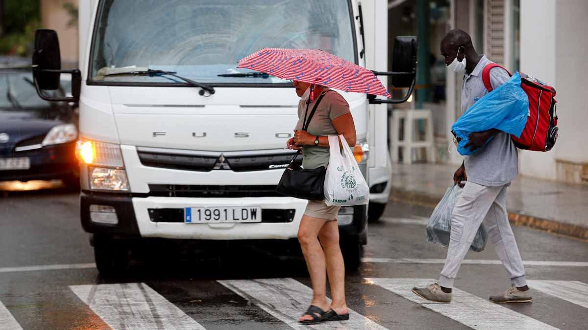 Imágenes de la lluvia torrencial en Ibiza y Formentera