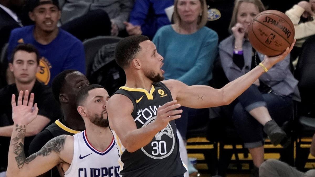 Stephen Curry durante el partido ante Los Ángeles Clippers