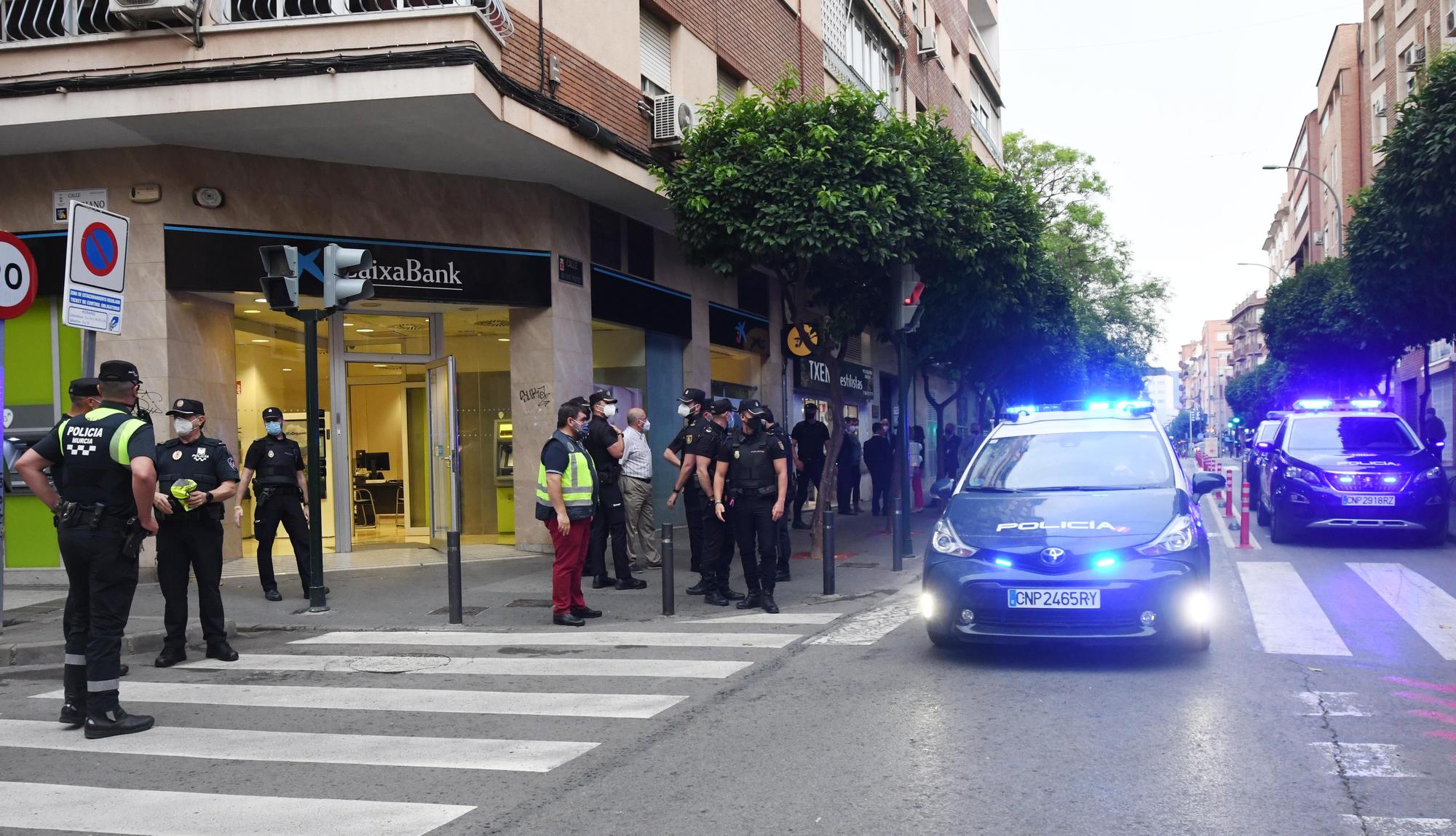 Atraco en una sucursal bancaria en Murcia