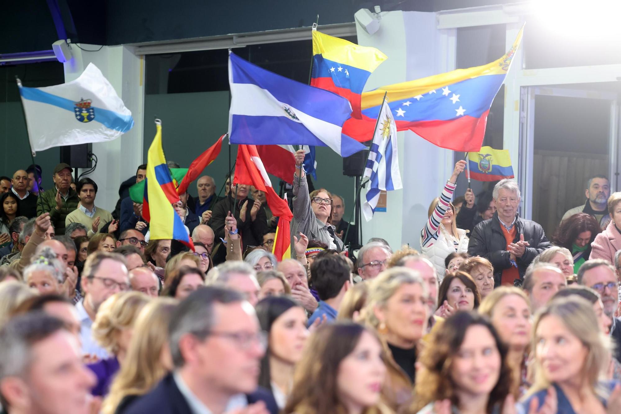 Isabel Díaz Ayuso, protagonista en el mitin de Alfonso Rueda en Vigo