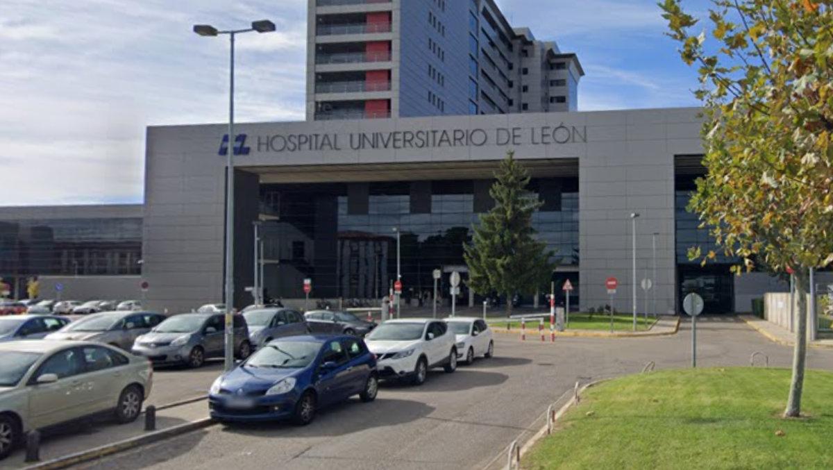El Hospital de León, en el que murió la víctima.