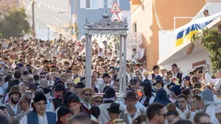 La Policía Nacional desactiva un dron ilegal durante la Bajada de la Virgen de Las Nieves en La Palma