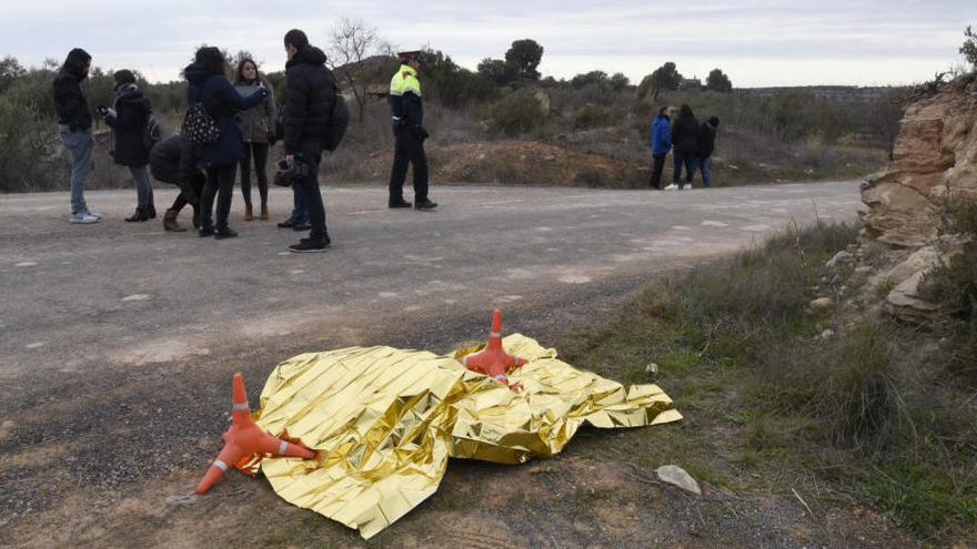 El cos sense vida d&#039;un dels dos agents rurals.