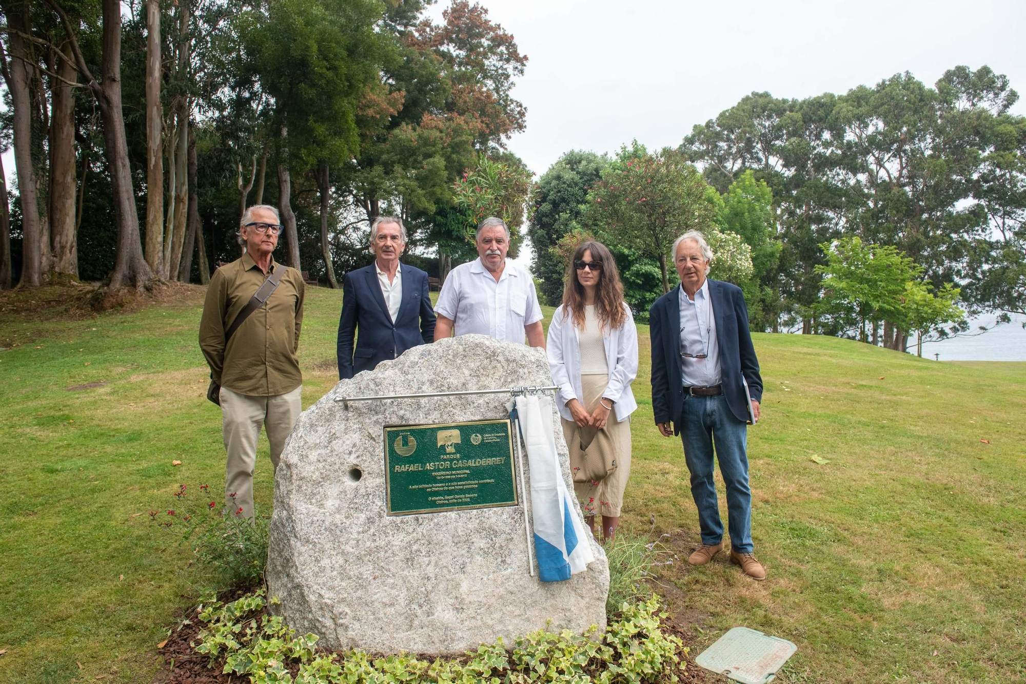 Inauguración del parque Rafael Castor Casdelrrey en Bastiagueiro