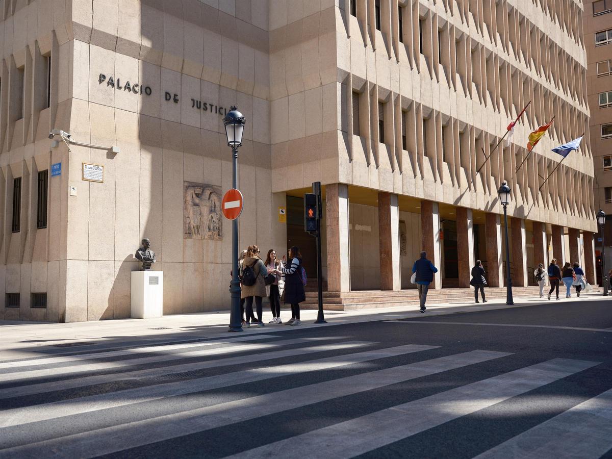 Exterior del Palacio de Justicia de Albacete, donde se celebra el juicio por el crimen de Montemayor.