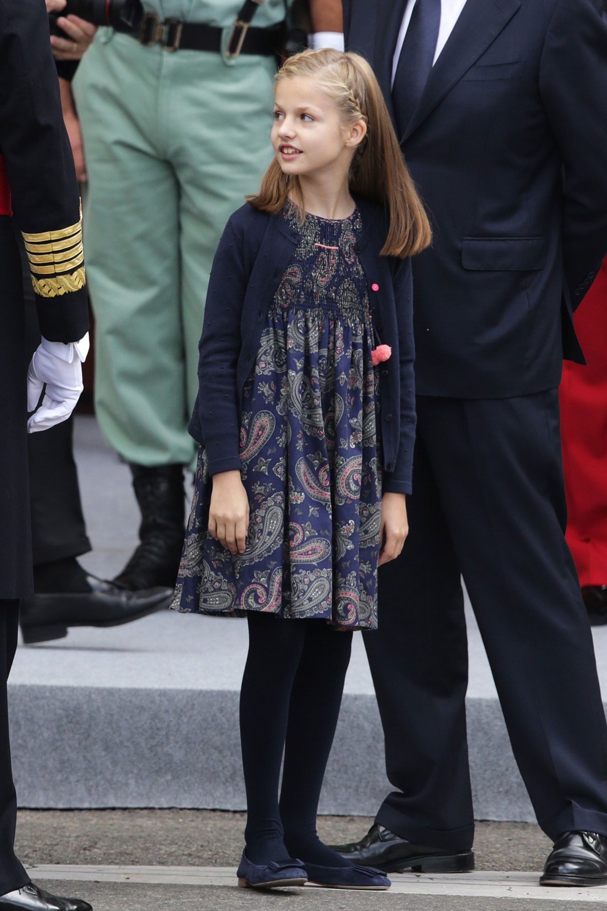 La princesa Leonor en el desfile de las Fuerzas Armadas