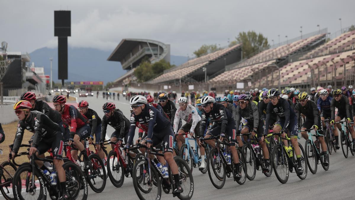 La Vuelta a su paso por el circuito de Montmeló