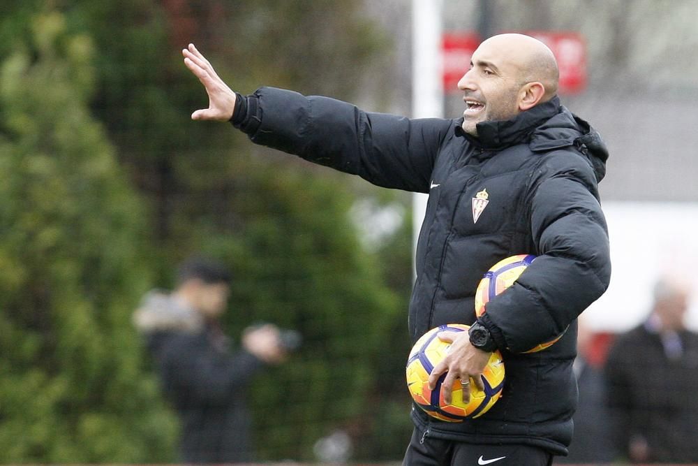 Entrenamiento del Sporting de Gijón