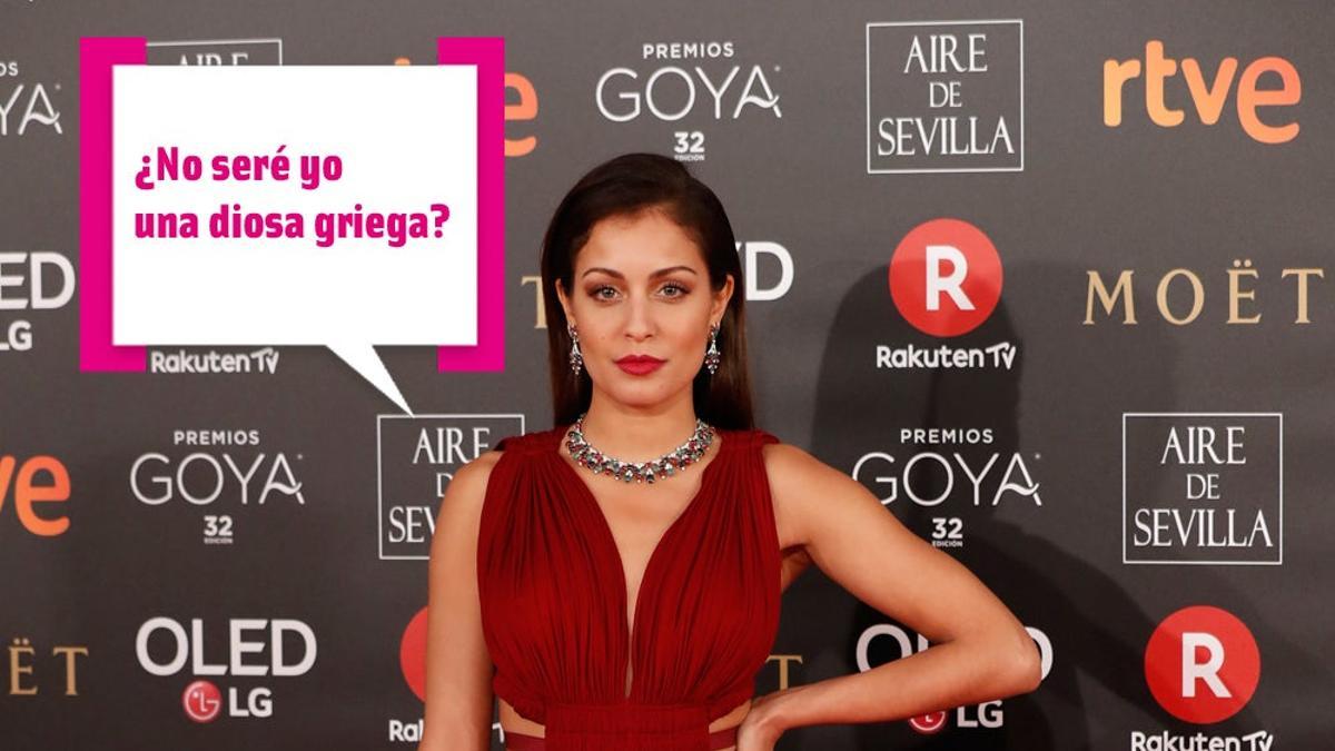 Premios Goya 2018: Hiba Abouk con vestido de Azzedine Alaia