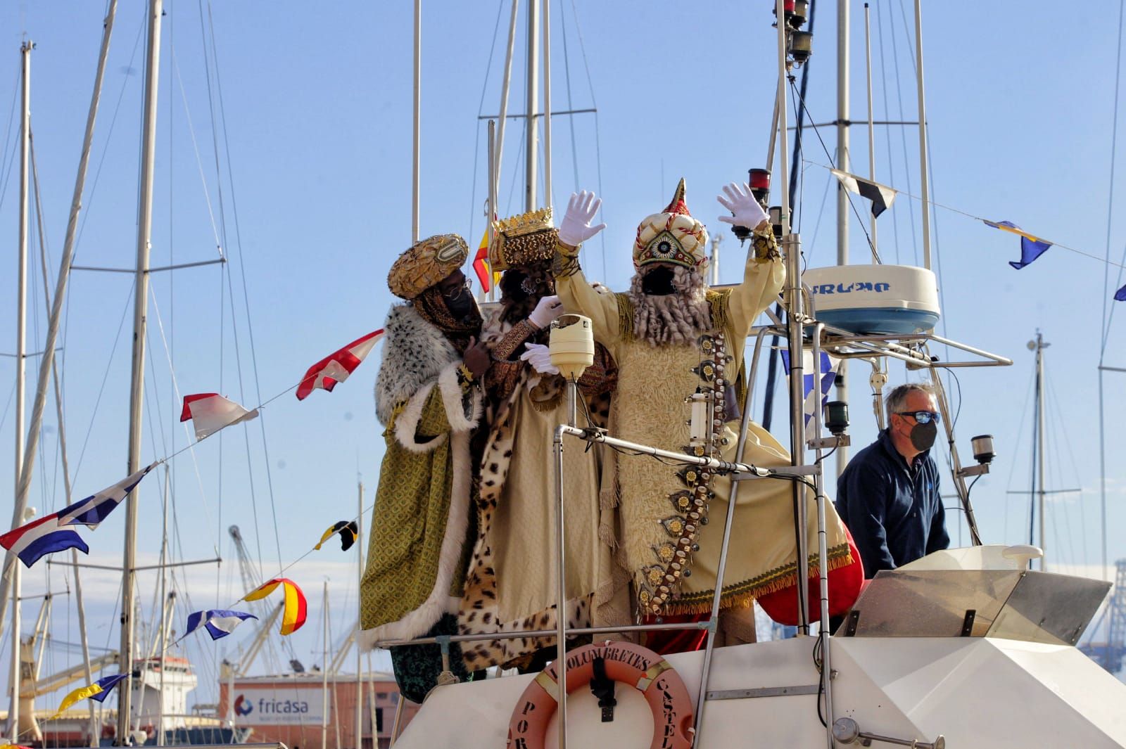 Llegada de los Reyes al puerto de Castelló