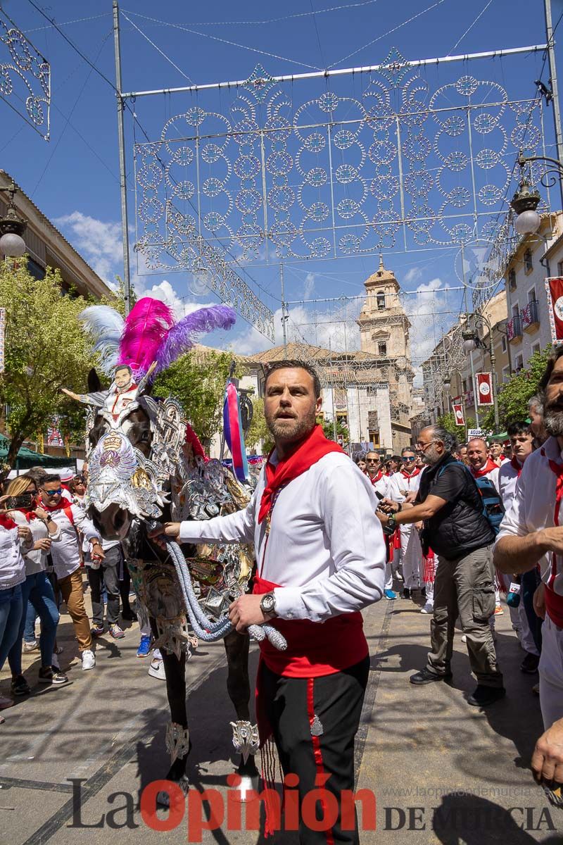 Recorrido Caballos del Vino día dos de mayo en Caravaca