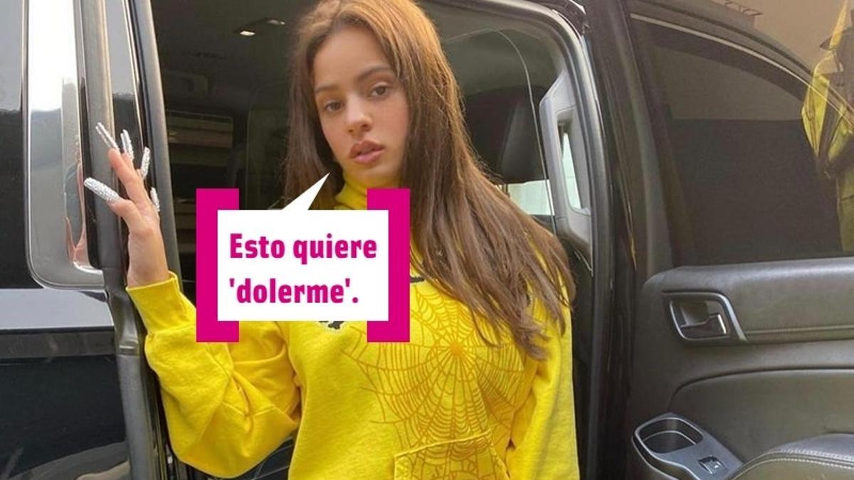 Rosalía vestida de amarillo