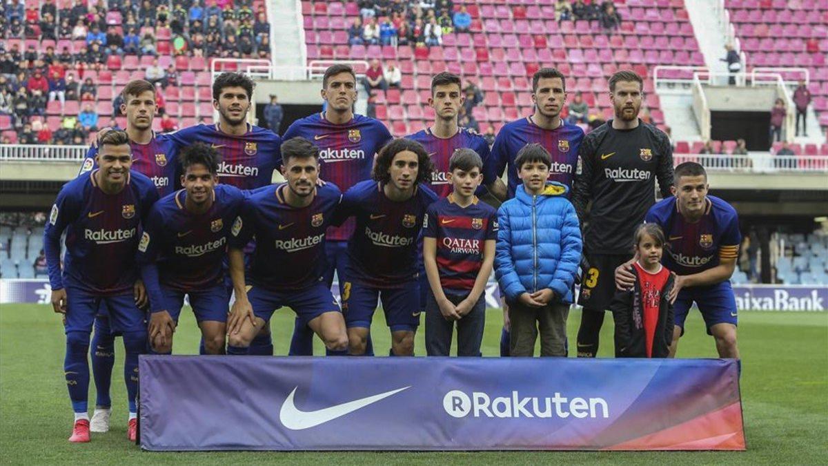 La plantilla del Barça B mostró su calidad humana con un bonito mensaje de apoyo