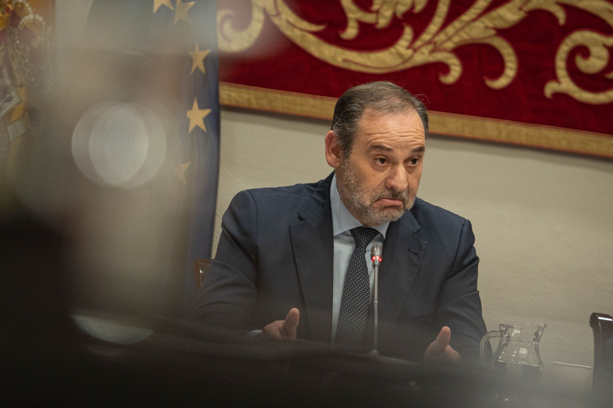 José Luis Ábalos comparece en el Parlamento de Canarias.