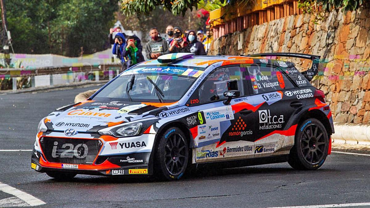 El Hyundai i20 R5 de Iván Ares y David Vázquez sólo ha disputado cinco carreras. |  // NACHO CARBALLEIRA