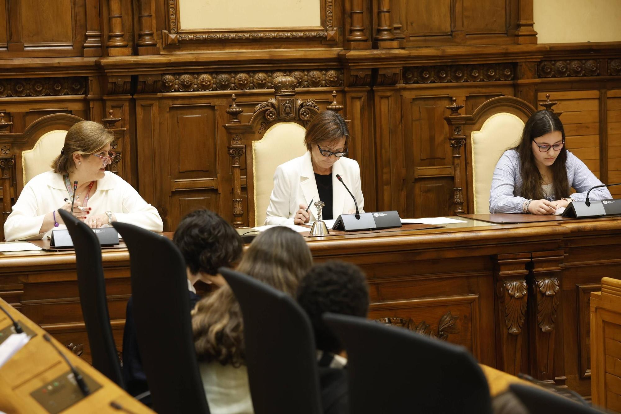 El Pleno del Consejo Municipal de Infancia y Adolescencia de Gijón, en imágenes