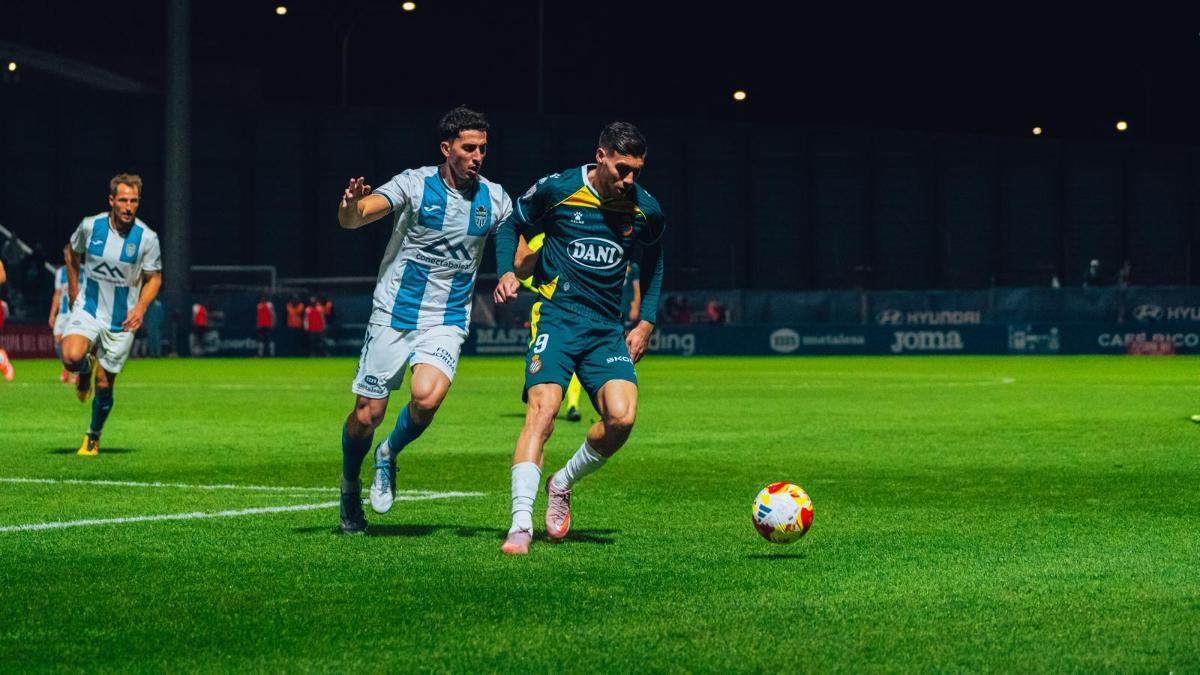 Alejandro Pérez, en el duelo ante el Espanyol