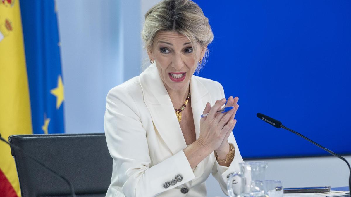 La vicepresidenta segunda y ministra de Trabajo, Yolanda Díaz.