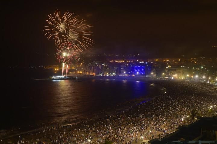 Fuegos de San Juan desde Las Canteras