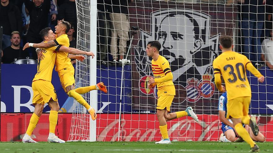 Espanyol - FC Barcelona: El doblete de Lewandowski