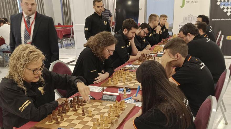 Los ajedrecistas, en un campeonato nacional en Jaén este año. |  // FDV