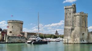 Camino a Vela, salida desde el puerto de La Rochelle, en junio del año pasado.