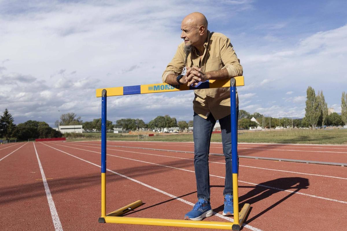 Mia Carol, en las pistas de atletismo de Gurb.