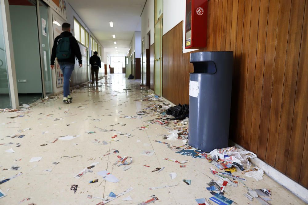 Huelga de limpieza en la facultad de Málaga