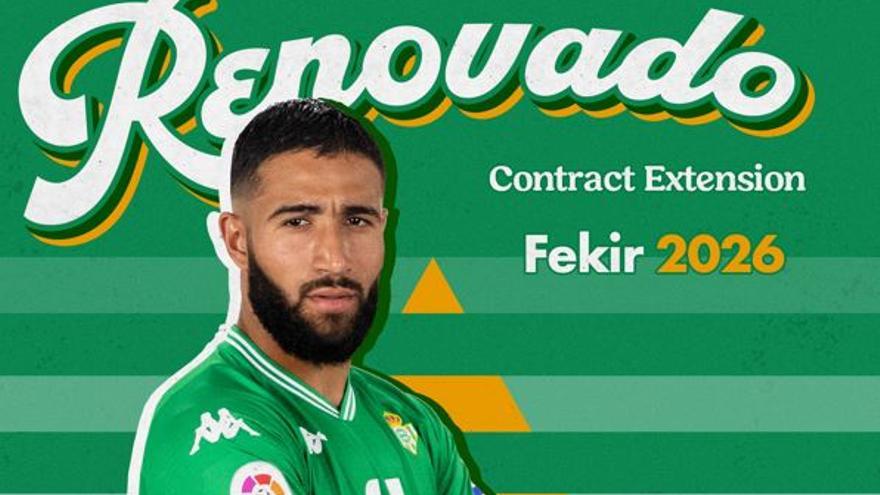 Nabil Fekir renueva hasta 2026 con el Betis