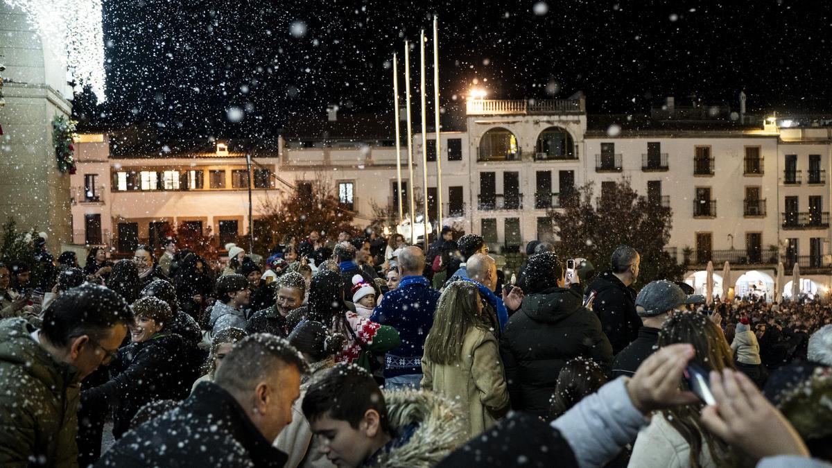 Imagen de archivo del encendido navideño.