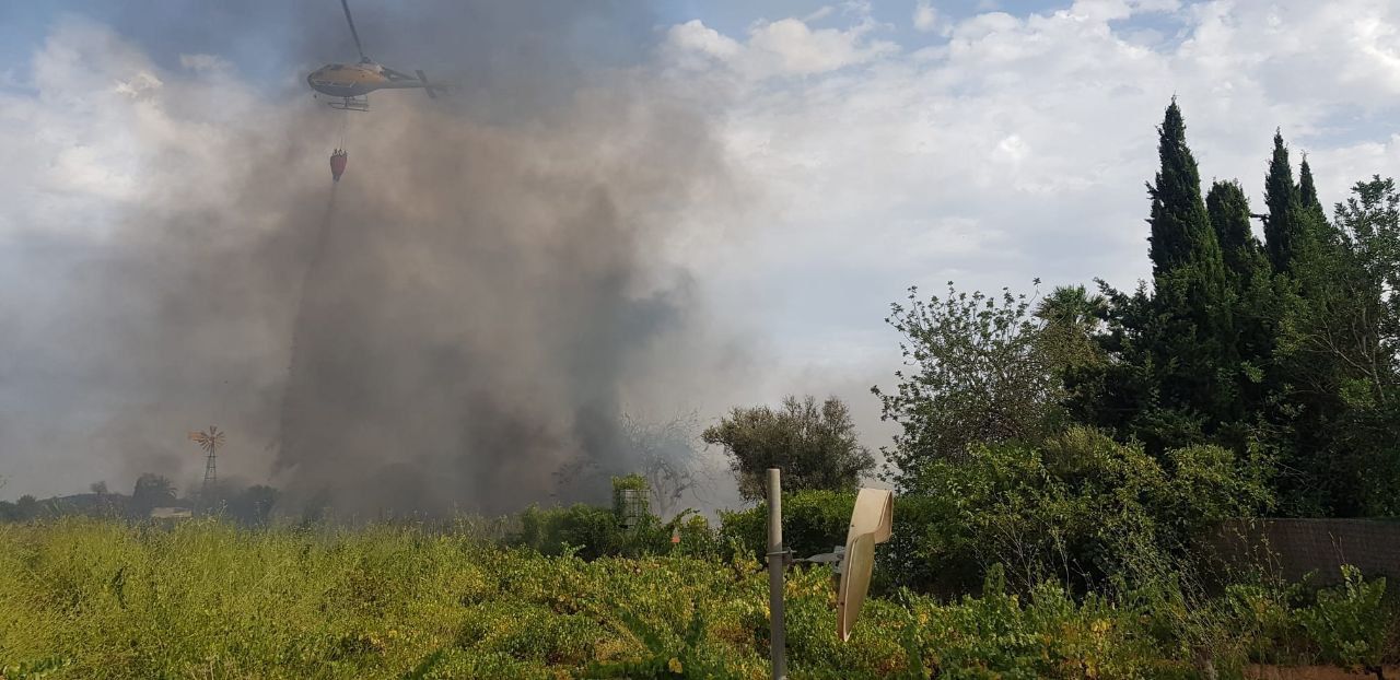 Incendio en una nave en Ibiza