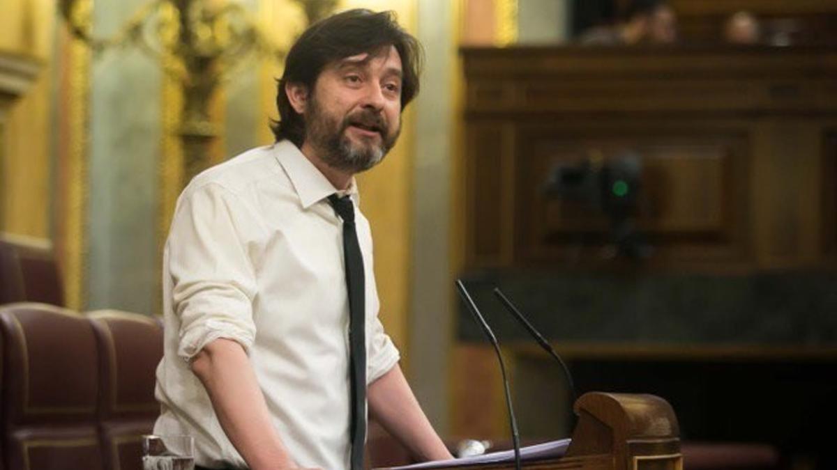 Rafael Mayoral, en una ponencia en el Congreso de los Diputados.