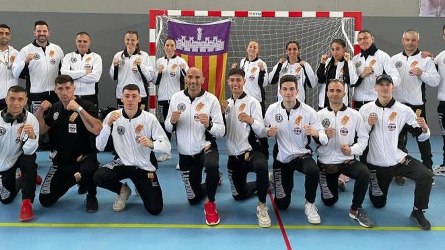 La selección balear firmó un gran papel en el Nacional de muay thai.