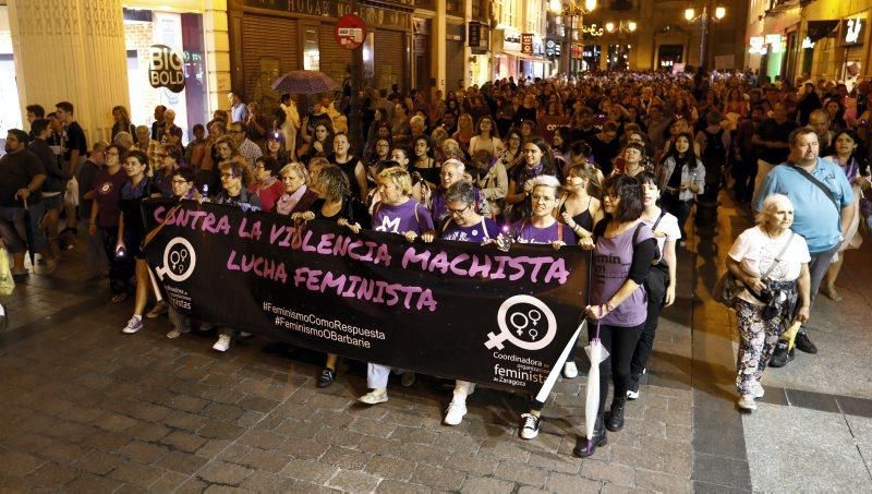 Manifestación feminista contra la violencia de género, el 20 de septiembre